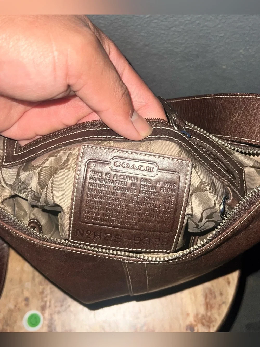Vintage 90s COACH Legacy Duffle Purse A04D-9326 Brown Crossbody Shoulder Leather